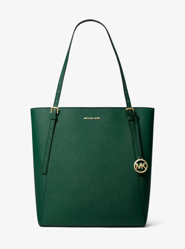 Damske Prenosná Taška Michael Kors Megan Large Saffiano Leather Zelene - Kabelky Michael Kors Obchod | XVDQE-4069